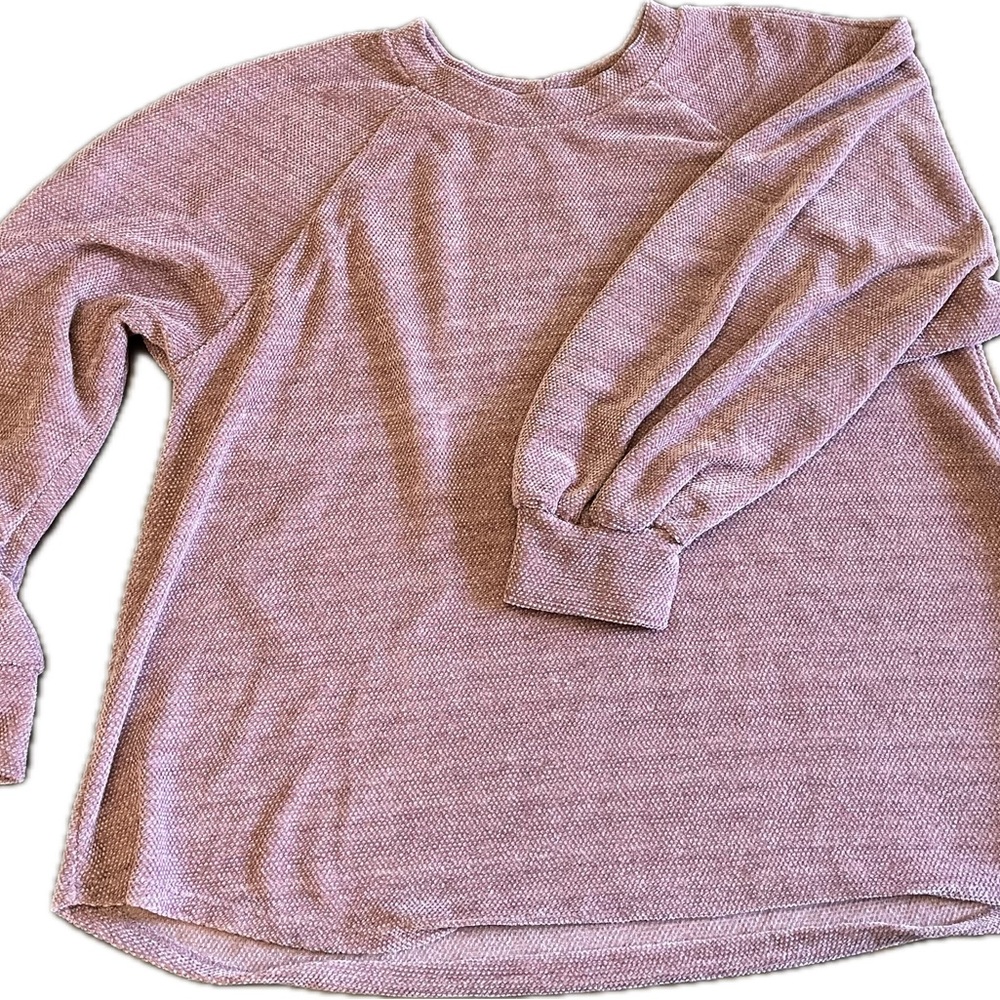 Cherish Brand Women's Pink/ Lavender Long Sleeve Sweater
